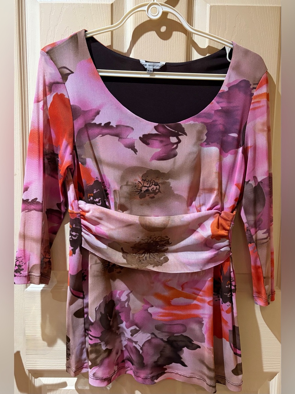 Women’s Ruched Waist Top, Size M